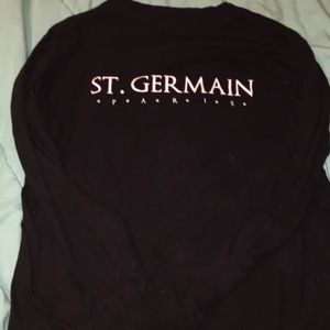 St. Germain black long sleeve top